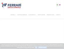 Tablet Screenshot of ferrarigreen.com